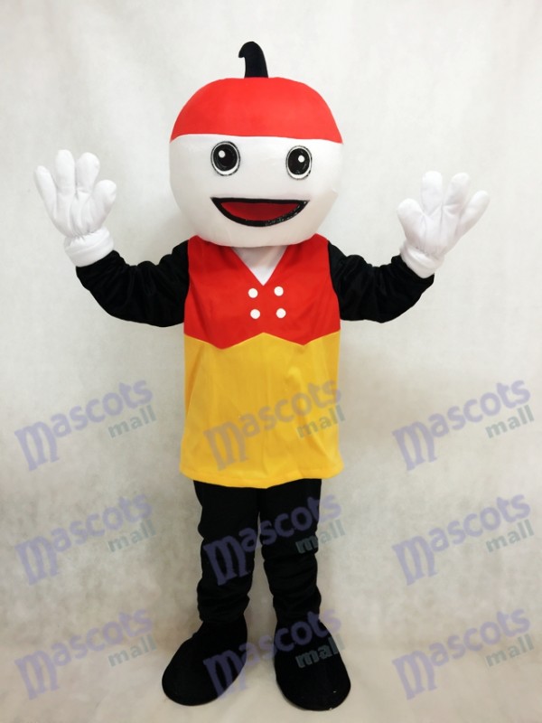 Costume de mascotte Sparky avec le chapeau rouge