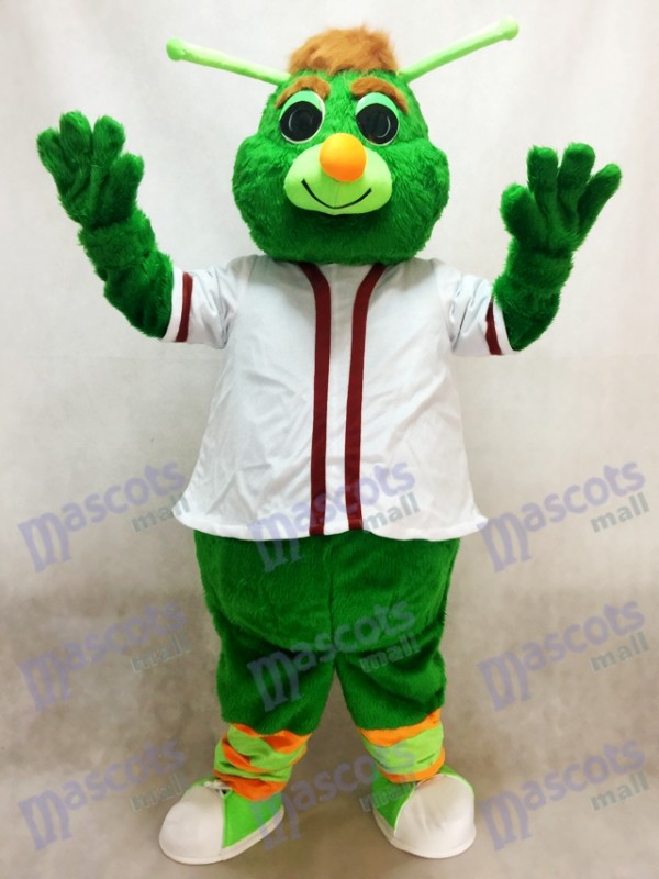 Déguisement de mascotte Guilford le Grasshopper vert