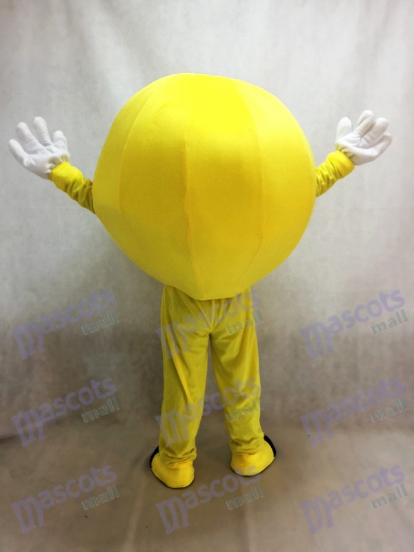 Costume Emoji Grinning heureux Smiley visage complet corps mascotte