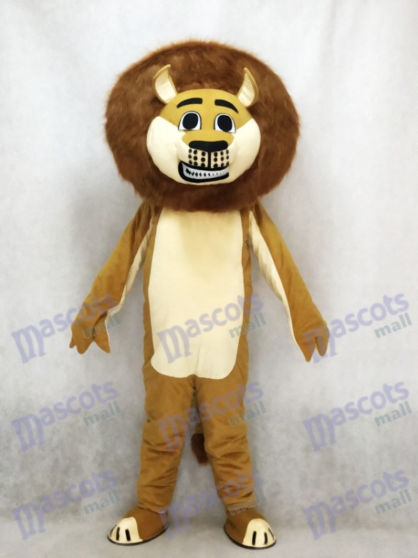 Lion à Madagascar Mascotte Costume Animal de bande dessinée