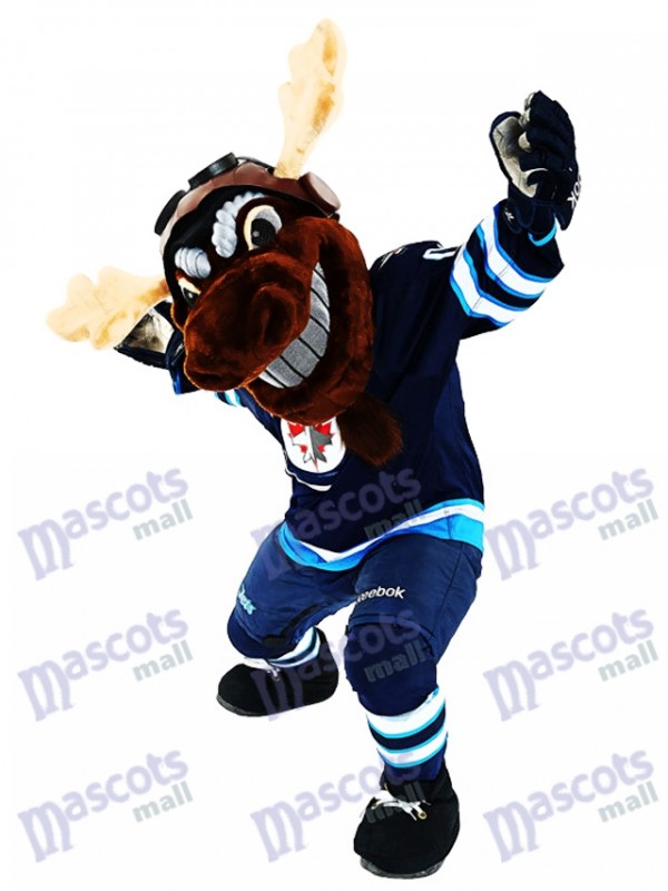 Mick E. Moose des Winnipeg Jets Manitoba Moose Mascotte Costume Animal