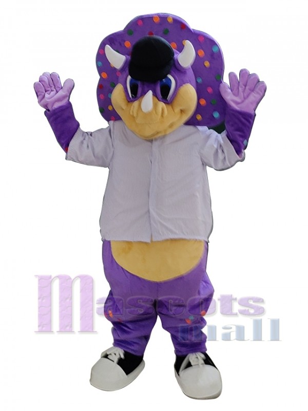 Tricératops costume de mascotte