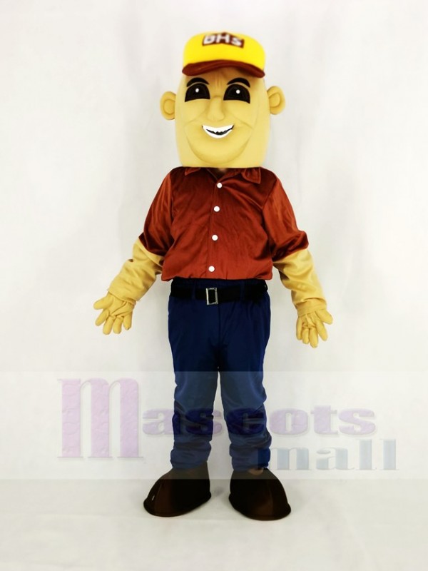 Fort Excavateur Homme Gens Mascotte Costume Dessin animé