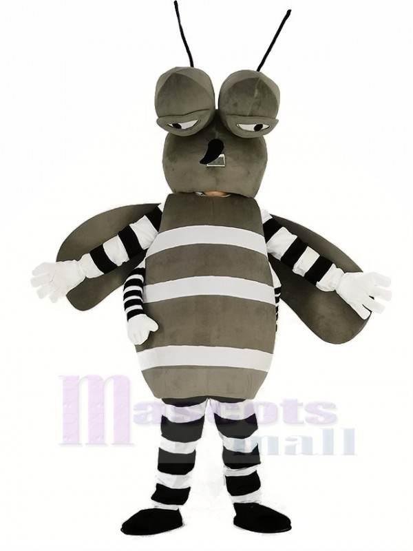 gris Moustique Mascotte Costume Animal