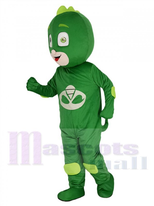 Vertueux PJ Masks Greg Gekko Costume de mascotte Dessin animé
