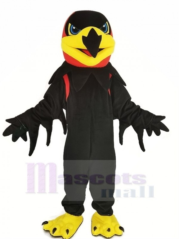 Noir Nuit faucon Mascotte Costume
