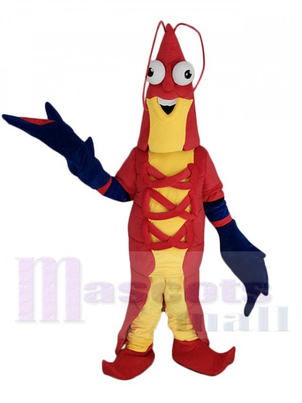 Crevette costume de mascotte