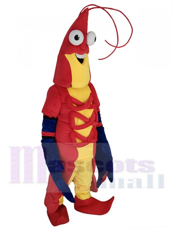 Crevette costume de mascotte