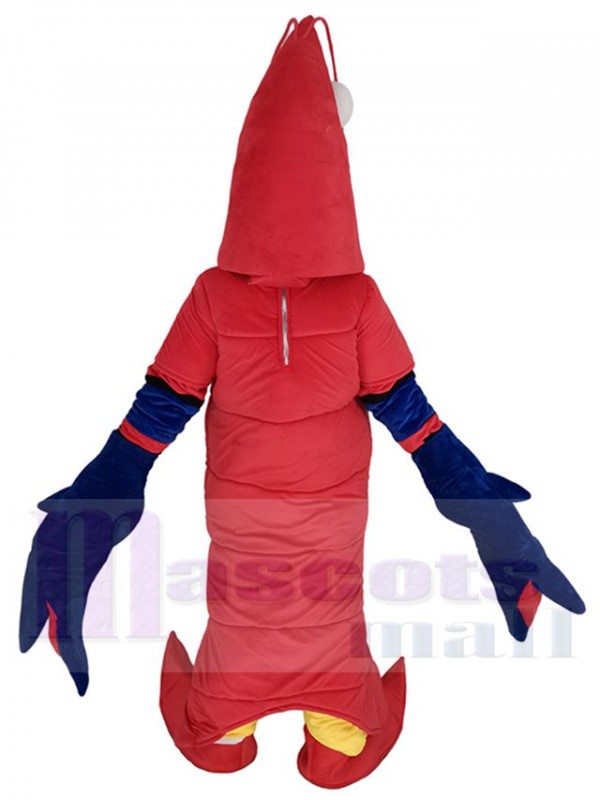 Crevette costume de mascotte