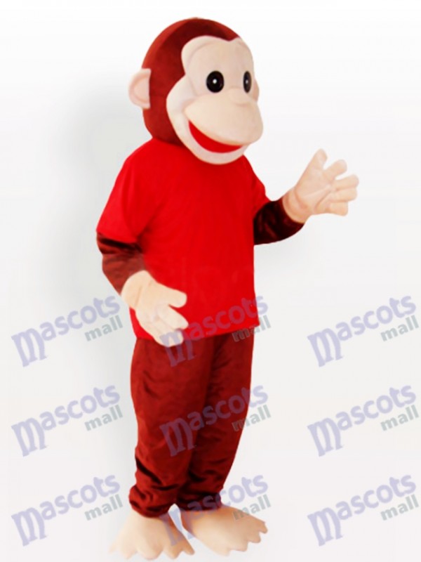 Costume de mascotte drôle d'animaux singe heureux