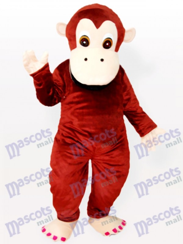 Costume de belle mascotte animal chimpanzé