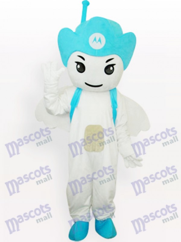 Costume de mascotte adulte Blue Moto Angel Party