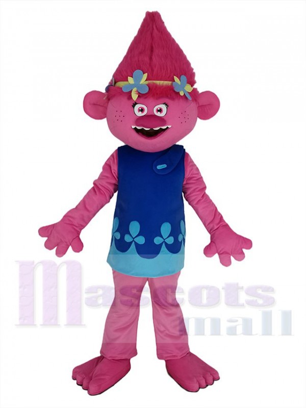 Trolls maskottchen kostüm