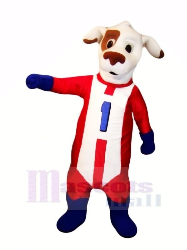 Tiret Chien avec rouge Costume Mascotte Les costumes Animal