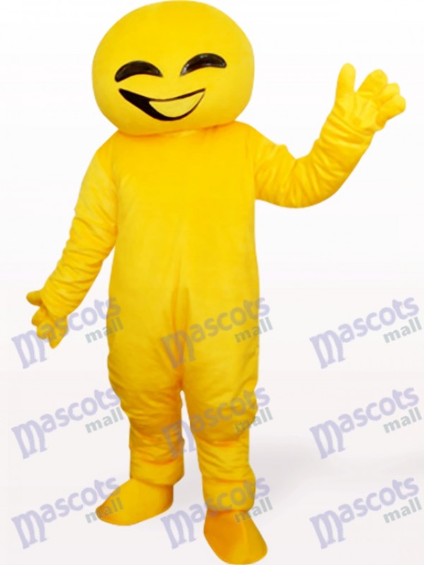 Costume de mascotte adulte jaune poupée animal