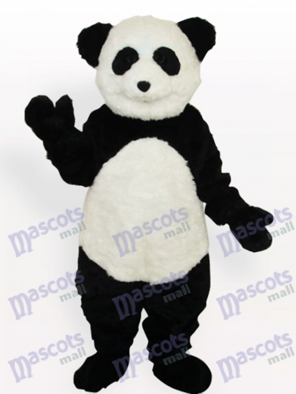 Costume de mascotte adulte longue Panda souriant
