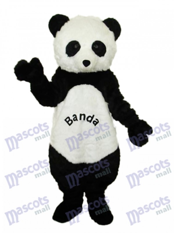 Panda géant avec des lettres Mascotte Costume adulte Animal