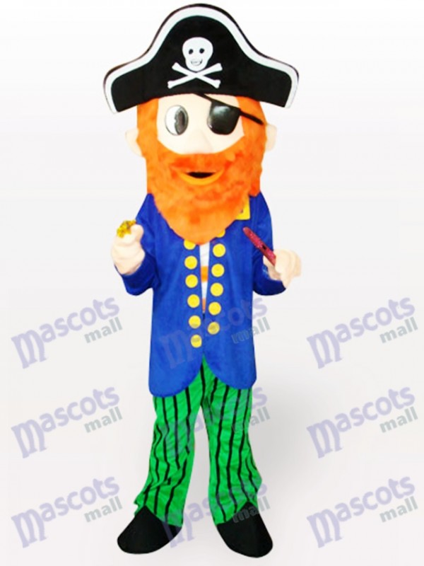 Costume de mascotte adulte de dessin animé de pirate