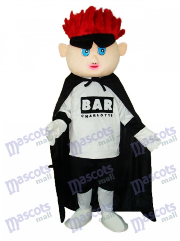 rouge Cheveux Garçon (lifting) Mascotte Adulte Costume Dessin animé Gens