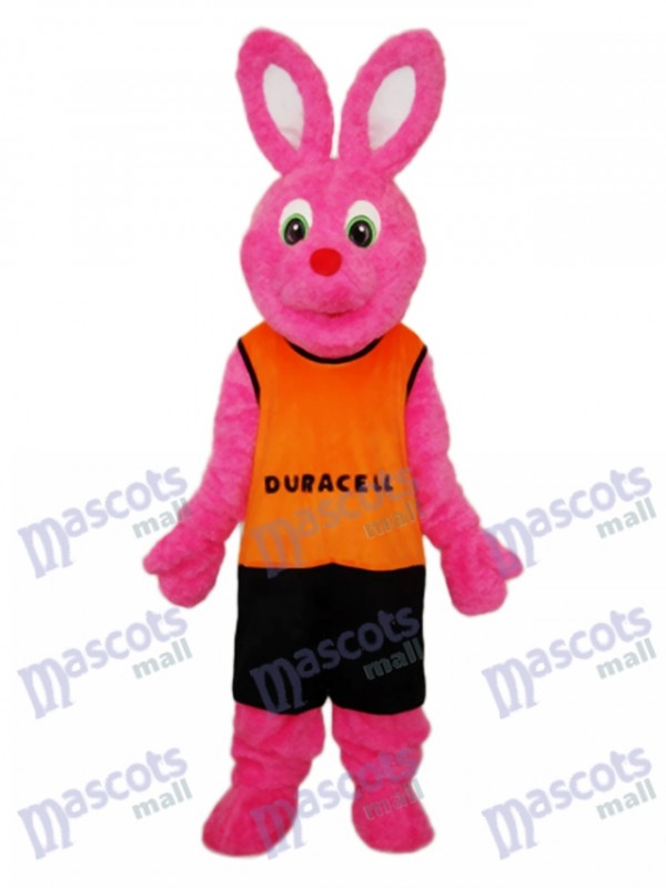 Lapin de cerf de Pâques avec veste orange Mascotte Costume adulte Animal