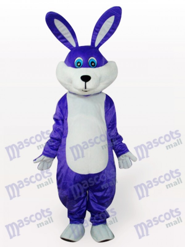 Costume de mascotte adulte lapin de lapin de Pâques pourpre