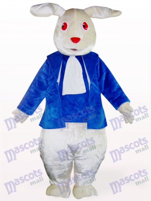 Déguisement de mascotte de lapin de vêtements rouges yeux rouges de Pâques