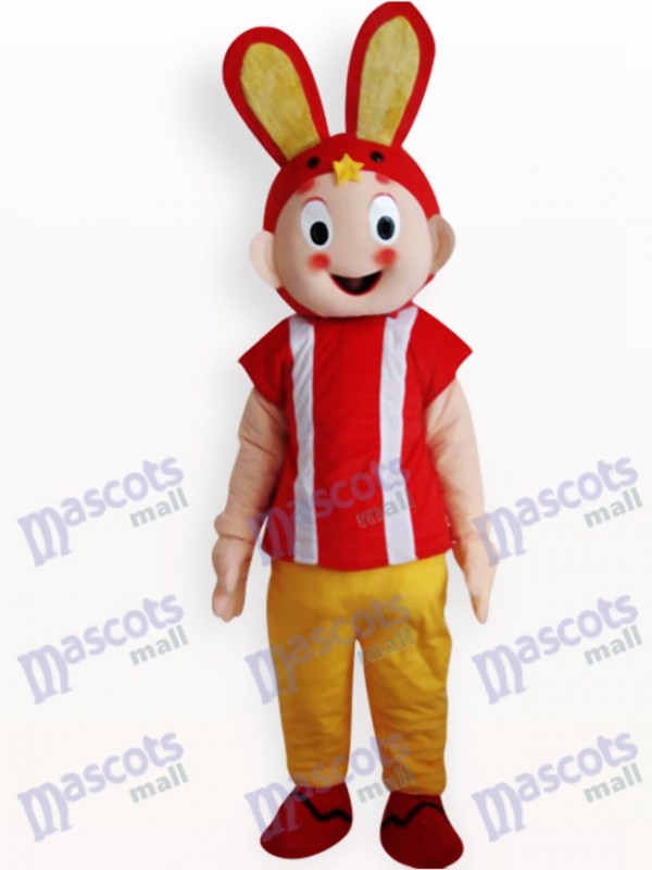 Costume de mascotte adulte de lapin de Pâques