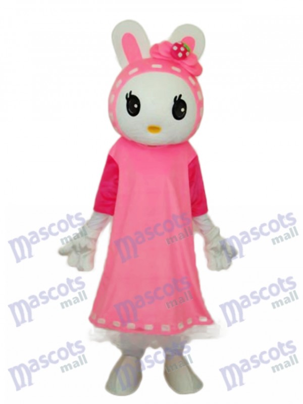 Costume de mascotte de Pâques Miss Rabbit Mascotte Animal