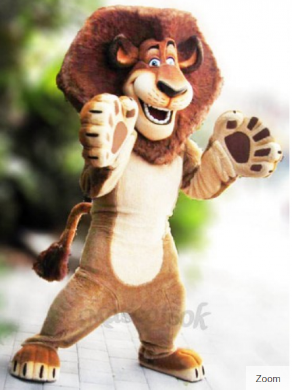 Lion costume de mascotte