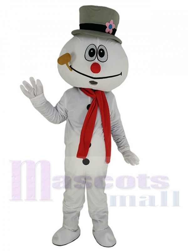 Bonhomme de neige costume de mascotte