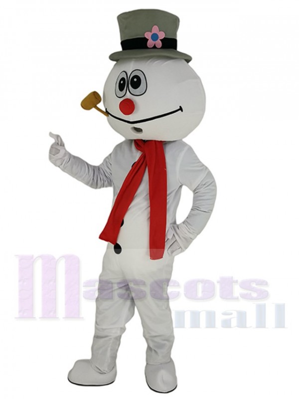 Bonhomme de neige costume de mascotte