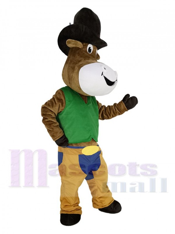 Cow-boy Bœuf Bovins maskottchen kostüm