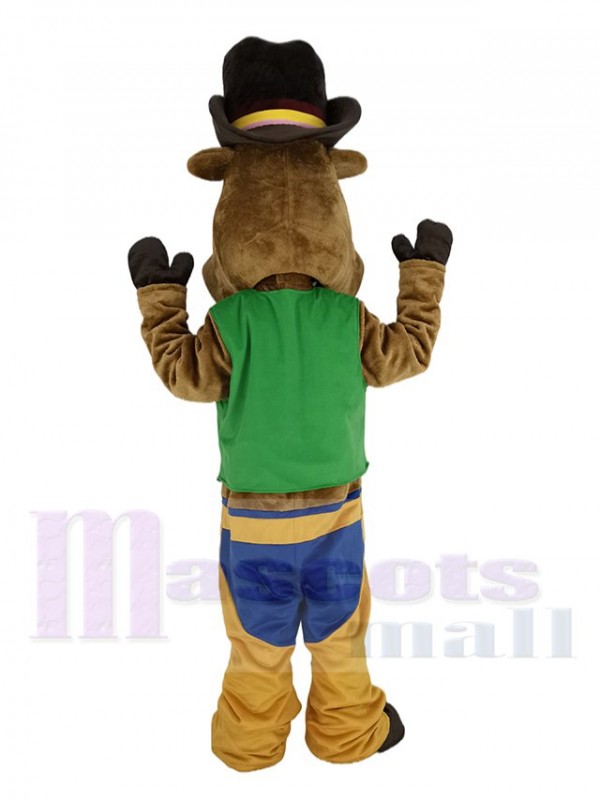 Cow-boy Bœuf Bovins maskottchen kostüm