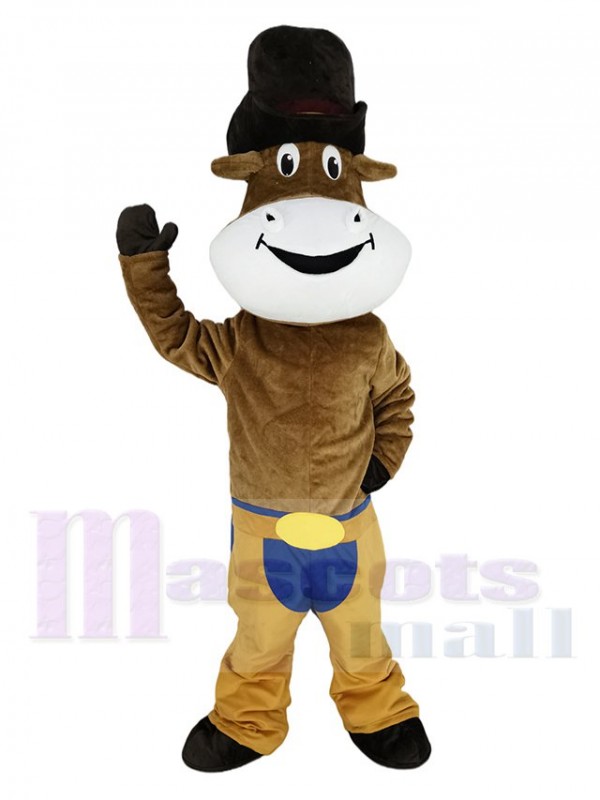 Cow-boy Bœuf Bovins maskottchen kostüm