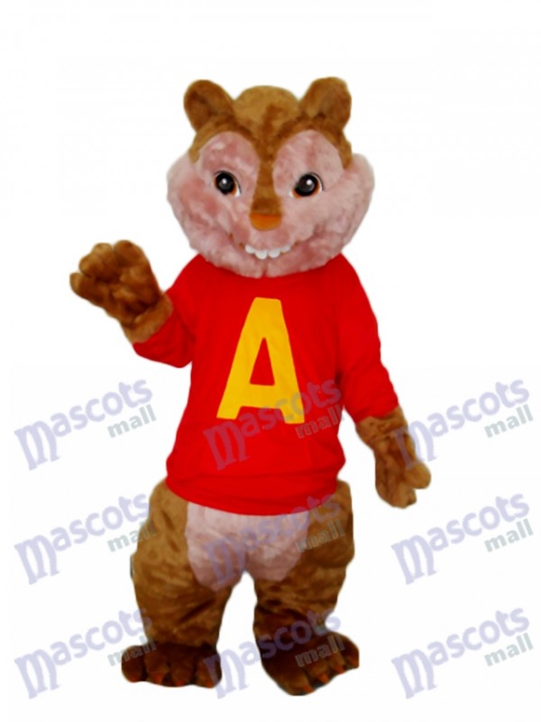 Alvin Tamia Mascotte Costume adulte Animal