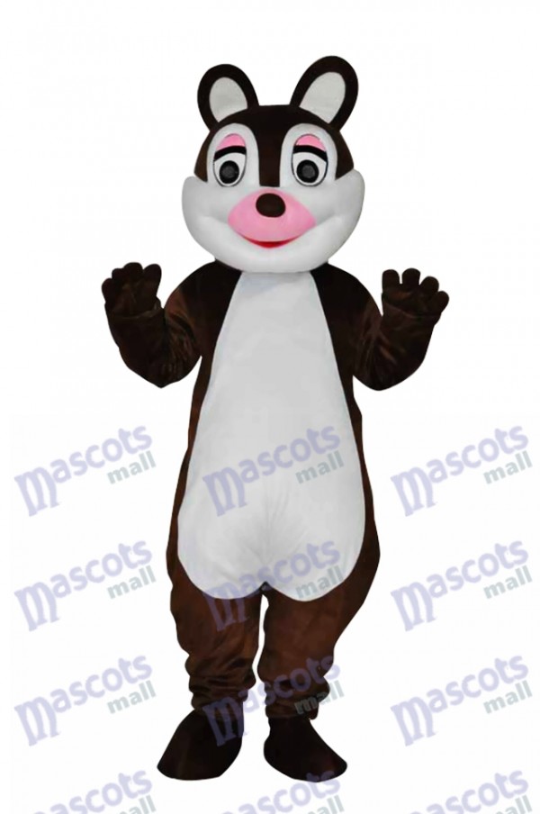 Mignonne Peu Écureuil Adulte Mascotte Costume Animal