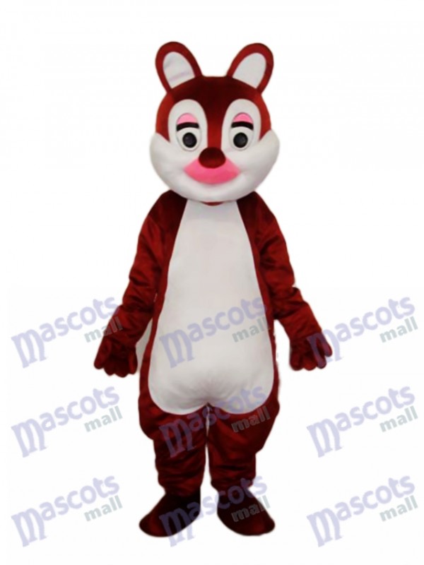 Costume adulte mascotte écharpes nez rose Animal