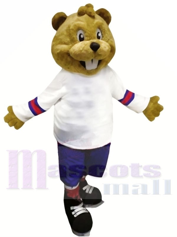 marron Castor avec Costume Mascotte Les costumes Animal