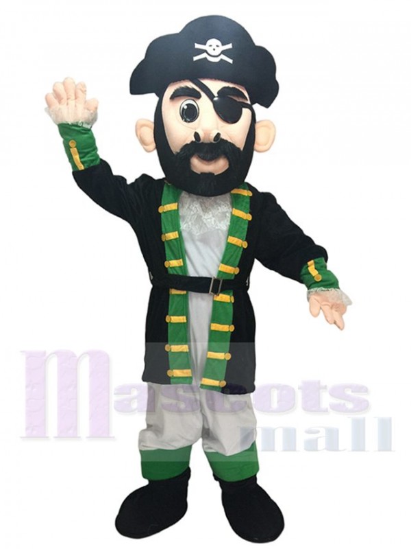 Costume de capitaine de manchette verte Blythe Pirate