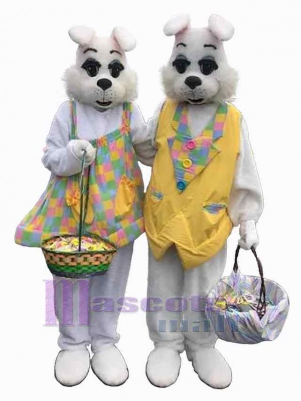 Lapin de Pâques costume de mascotte