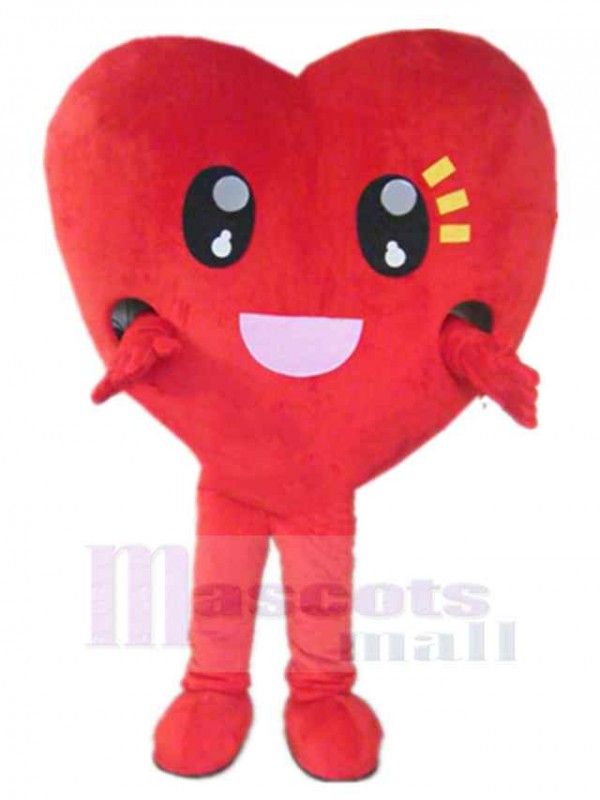 Coeur costume de mascotte