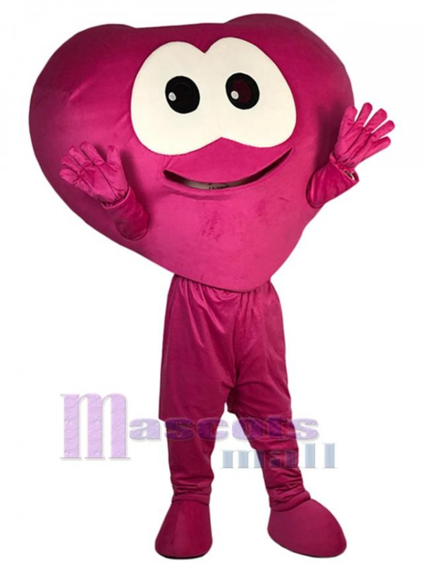 Coeur costume de mascotte