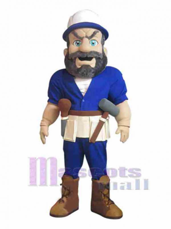 Homme costume de mascotte