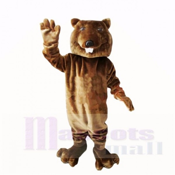 Amical marron Poids léger Castor Costumes De Mascotte Pas cher