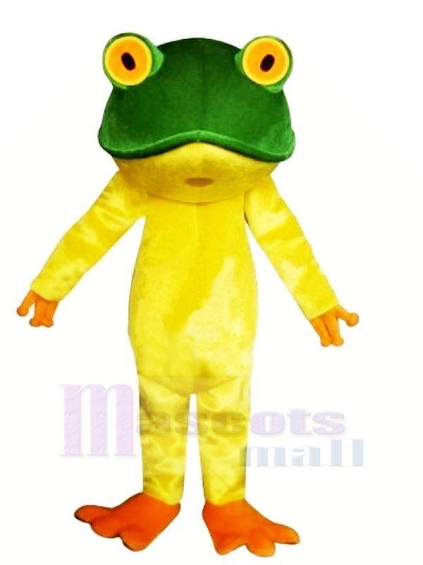 Poids léger Jaune Grenouille Mascotte Les costumes Pas cher