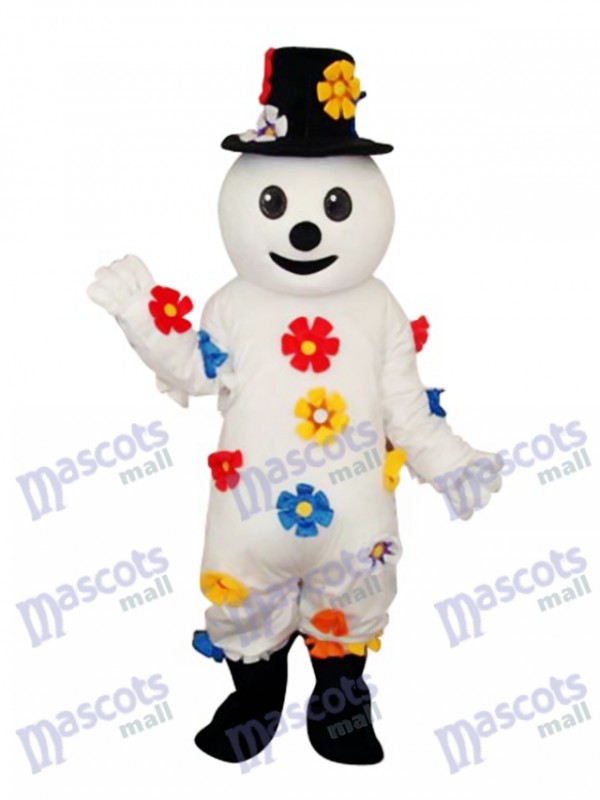 Fleur Bonhomme de neige Mascotte Costume adulte Noël  Xmas